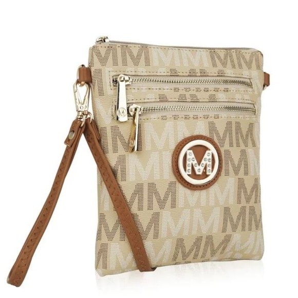 MKF Handbags - MKF Women's Milan Signature Crossbody - Beige